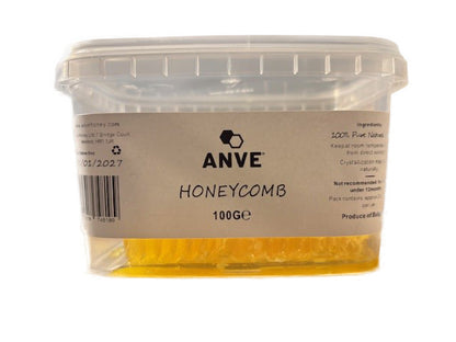 100% Real Raw Pure Honeycomb 100G Tub. Brand New Harvest.